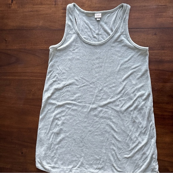 A New Day Green Racerback Terry Dress Tank Sleeveless Beach Coverup Swim L - Picture 1 of 10